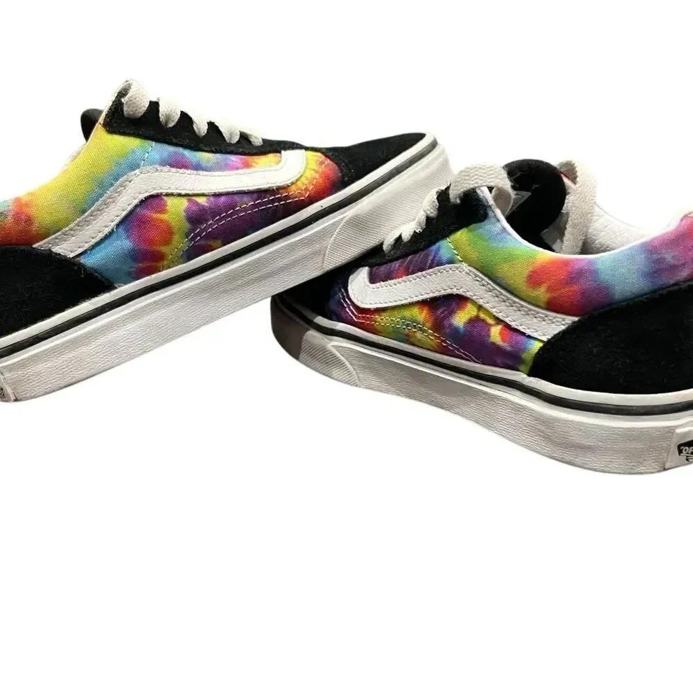 Vans OLD SKOOL SPIRAL TIE DYE SNEAKERS kids Size 1